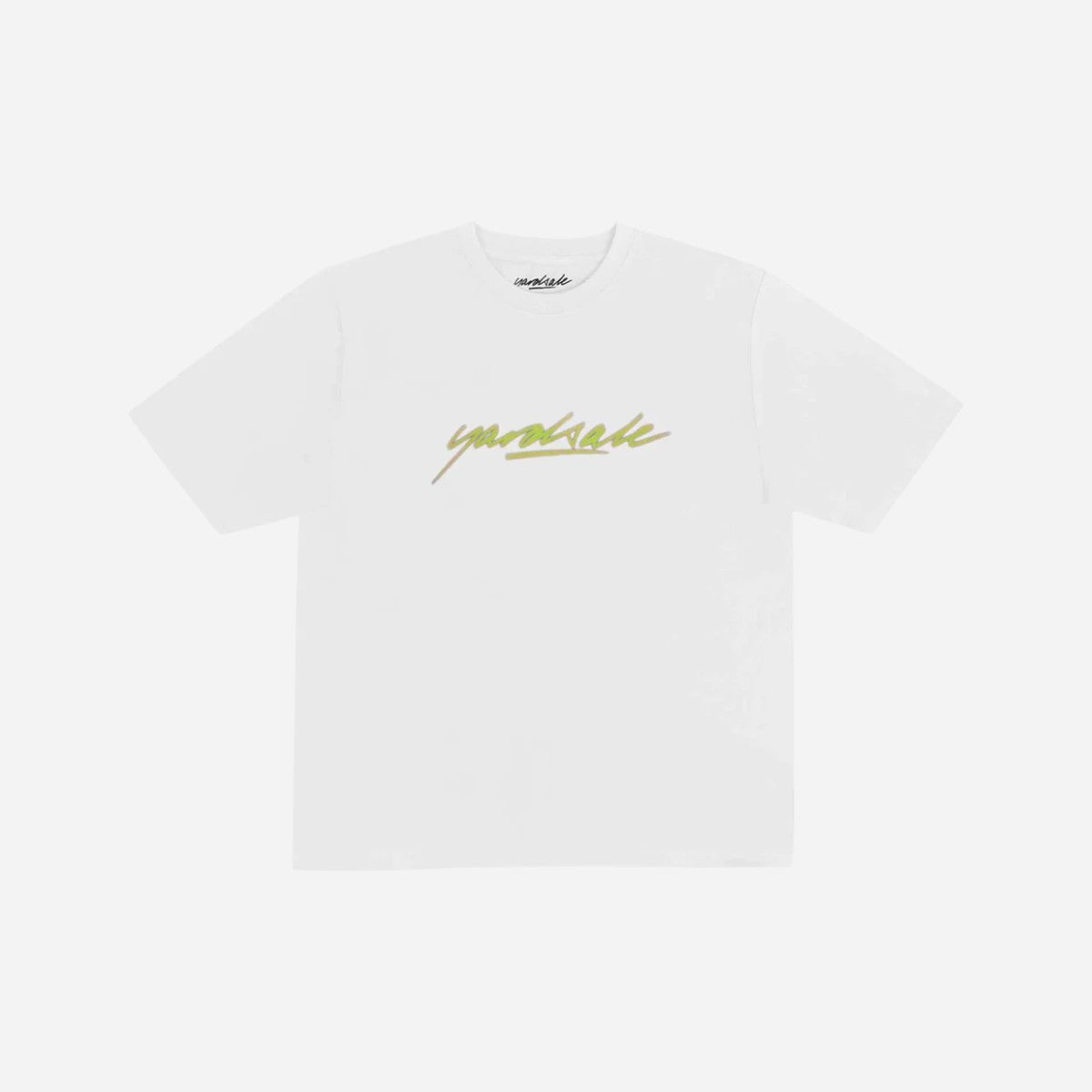 Yardsale - Script Tee - White