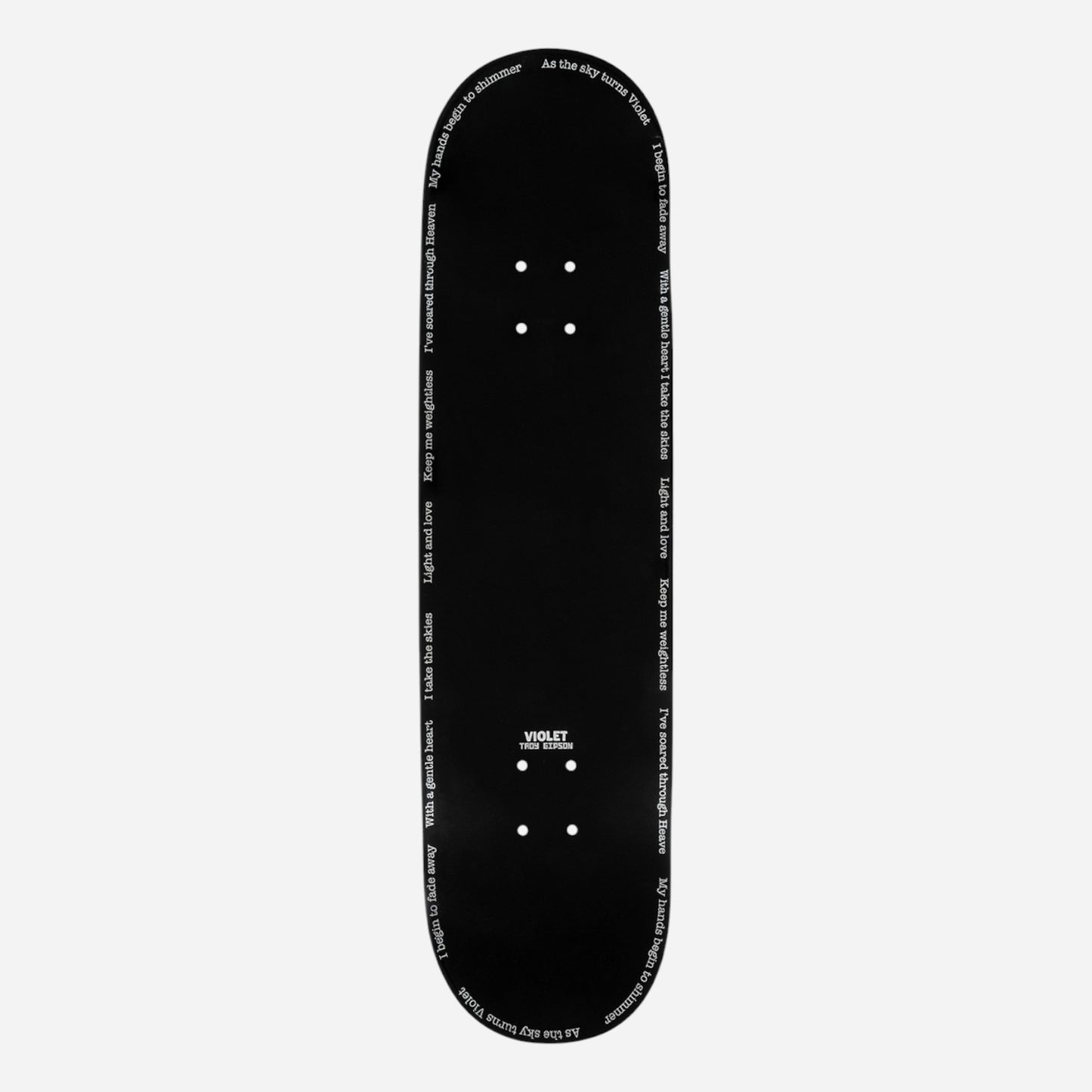 Violet - Troy's Pro Model 2 Black Deck - 8.38"