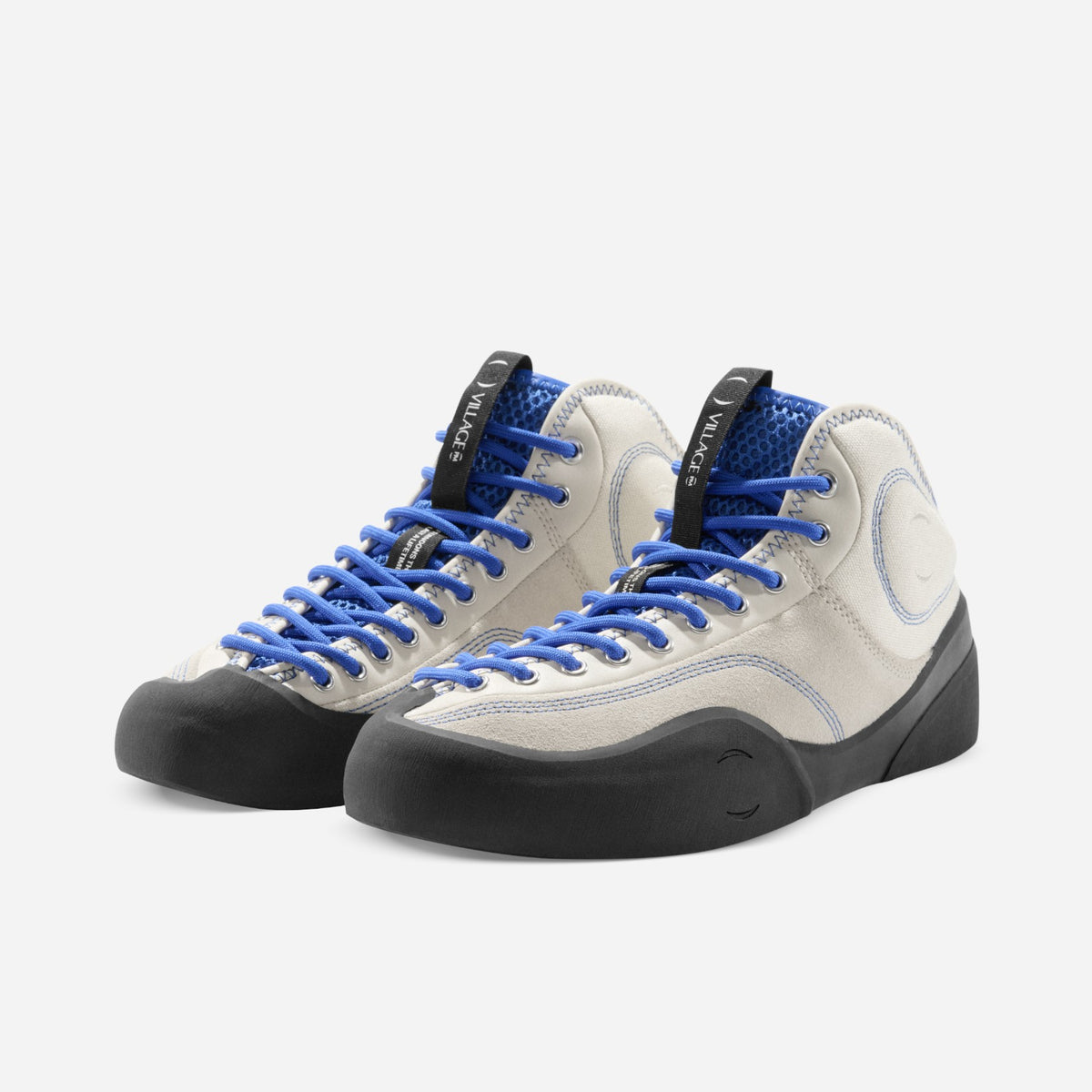 Village PM - 1PM Mid Shoes - Cream/Blue/Natural Black
