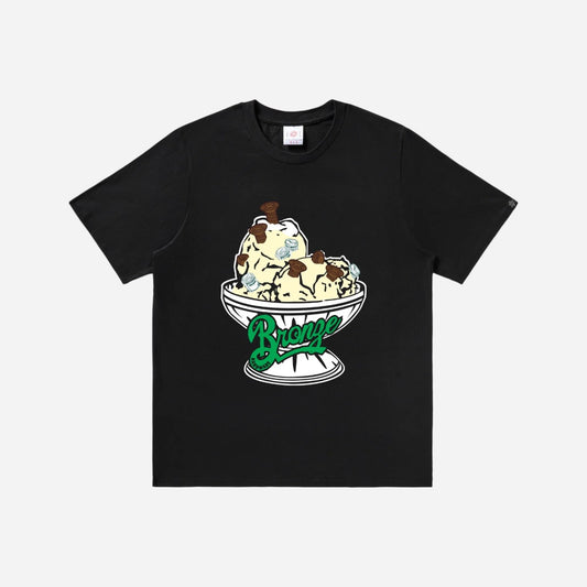 Bronze 56K x ICECREAM - 56,000 Flavors  Tee - Black