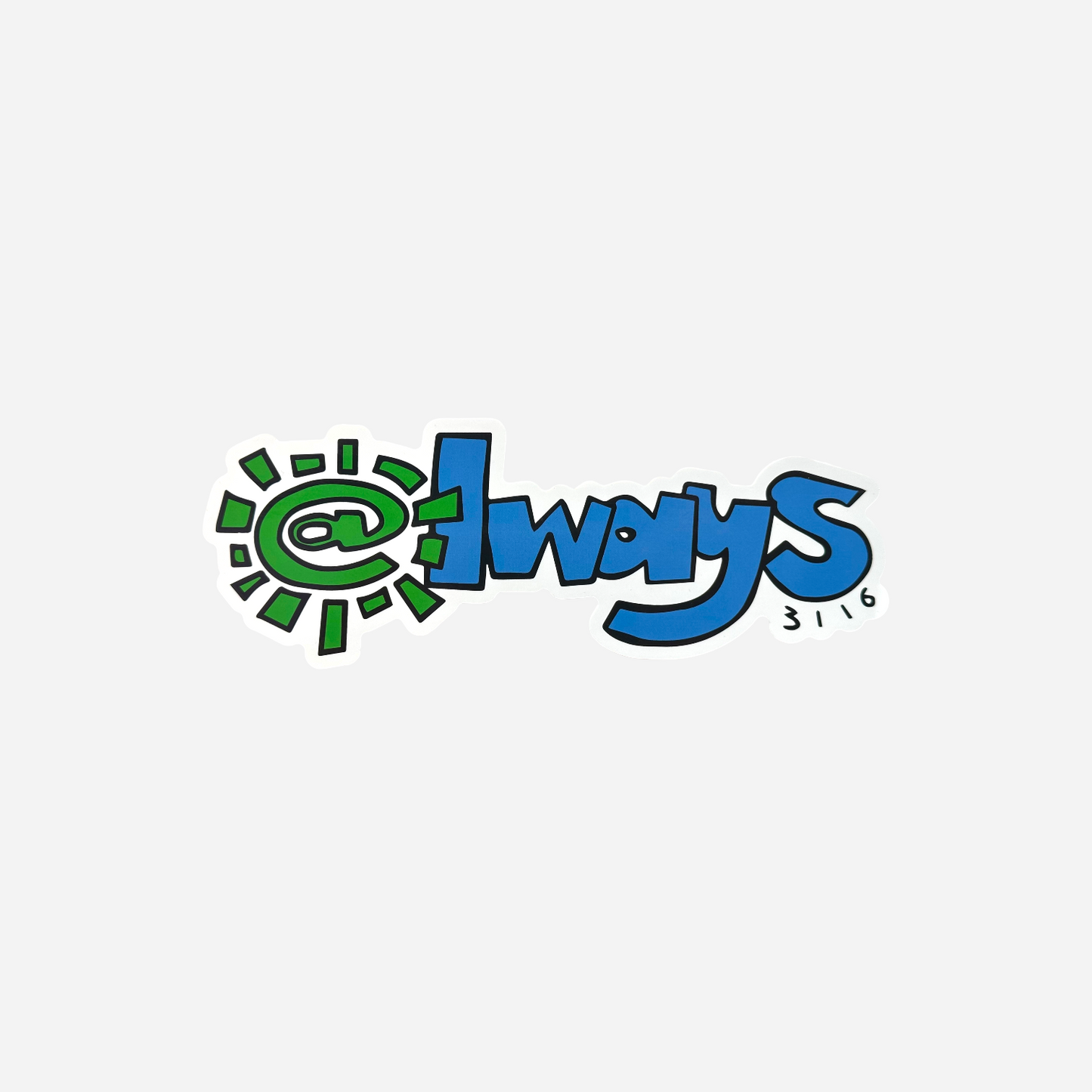 Always - 3116 Logo - Green/Blue