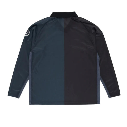 Pop Trading Company - Sportif Longsleeve Shirt - Black/Anthracite