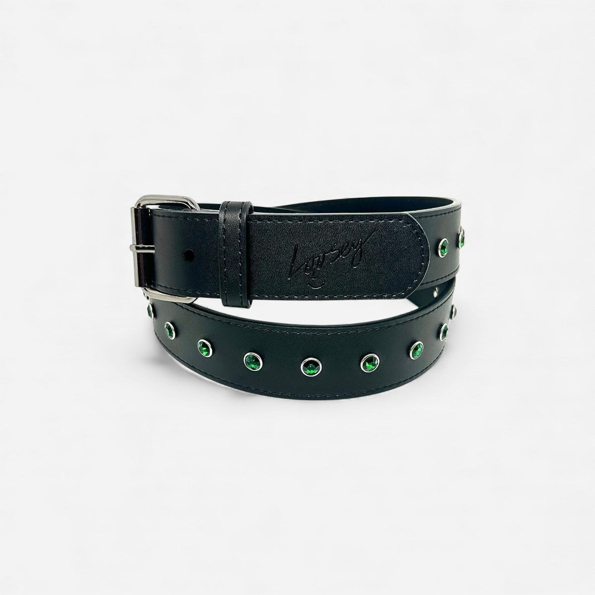Loosey - Rhinestone Belt - Black