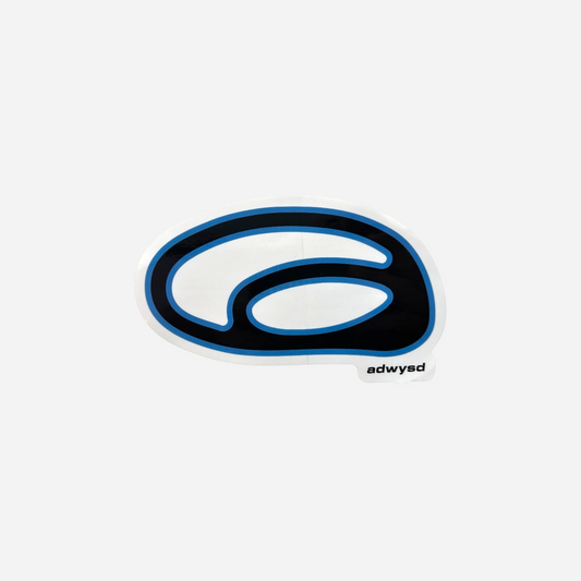 Always - Oval Logo Sticker - Black/Blue