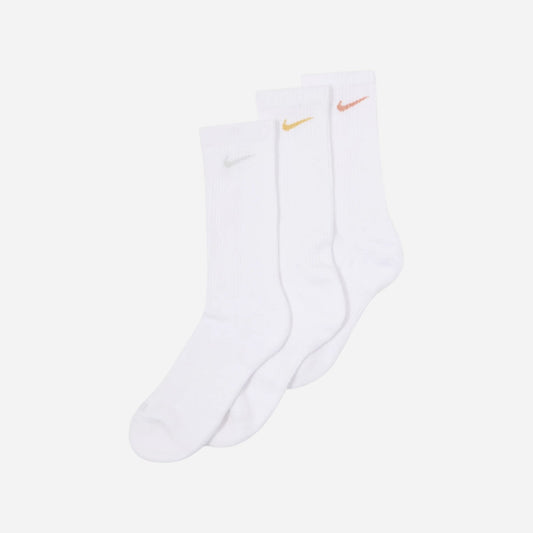 Nike - Everyday Cushioned 3 Pack Socks - White/Multi