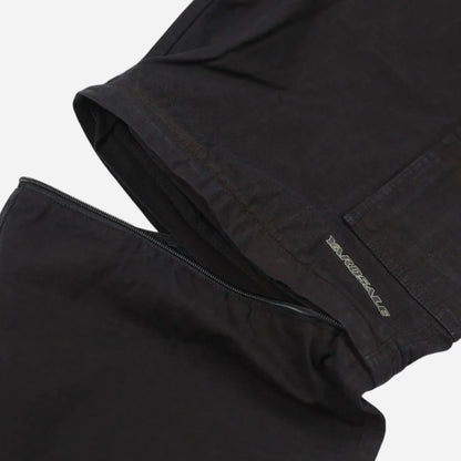 Yardsale - Phantasy Ripstop Cargo Zip Off Shorts - Black
