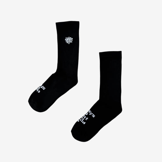 Always - Mini @ Sun Embroidered Socks - Black