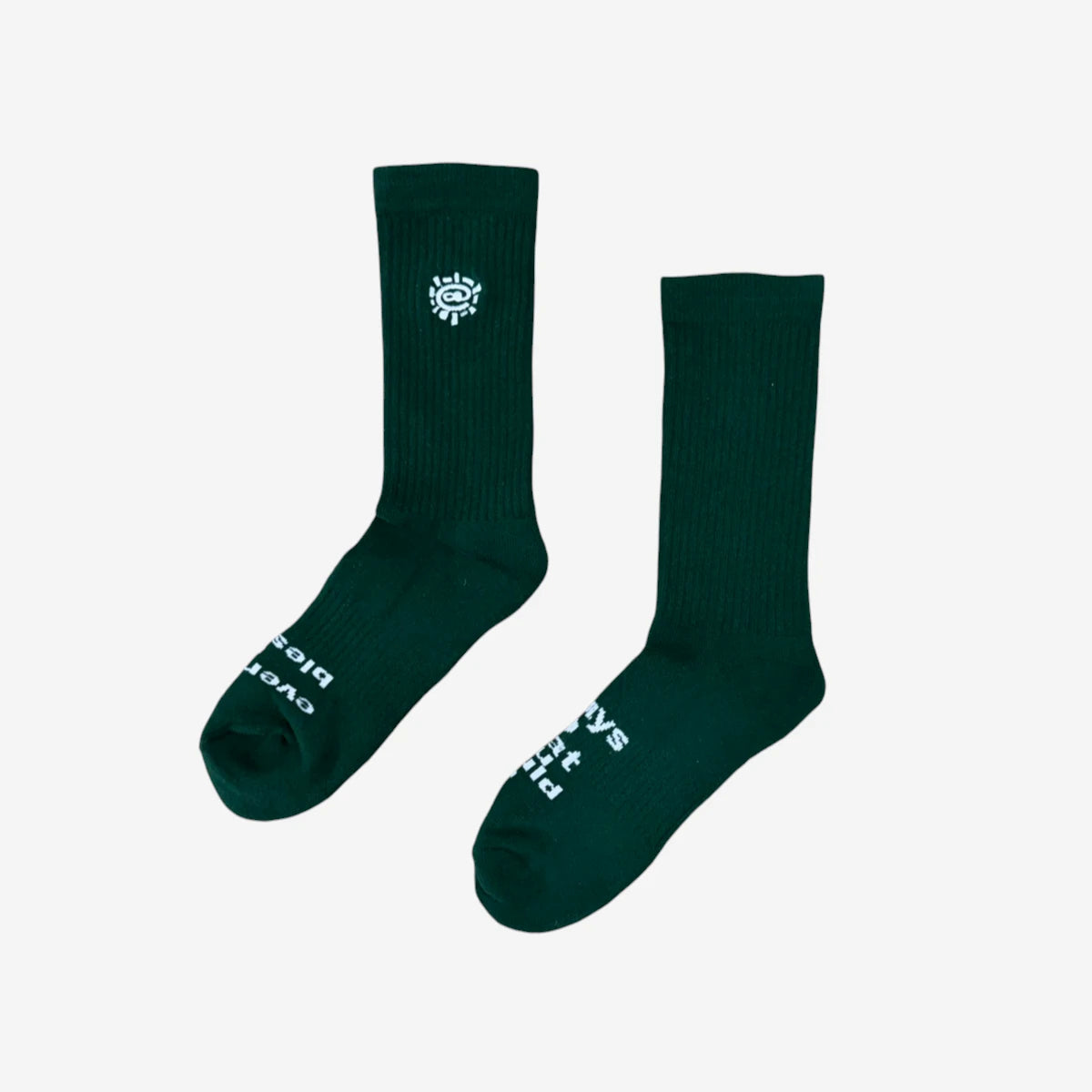 Always - Mini @ Sun Embroidered Socks - Green