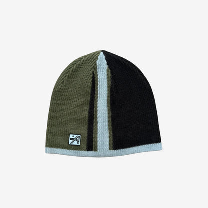 Always - Stripe Beanie - Khaki/Blue/Black