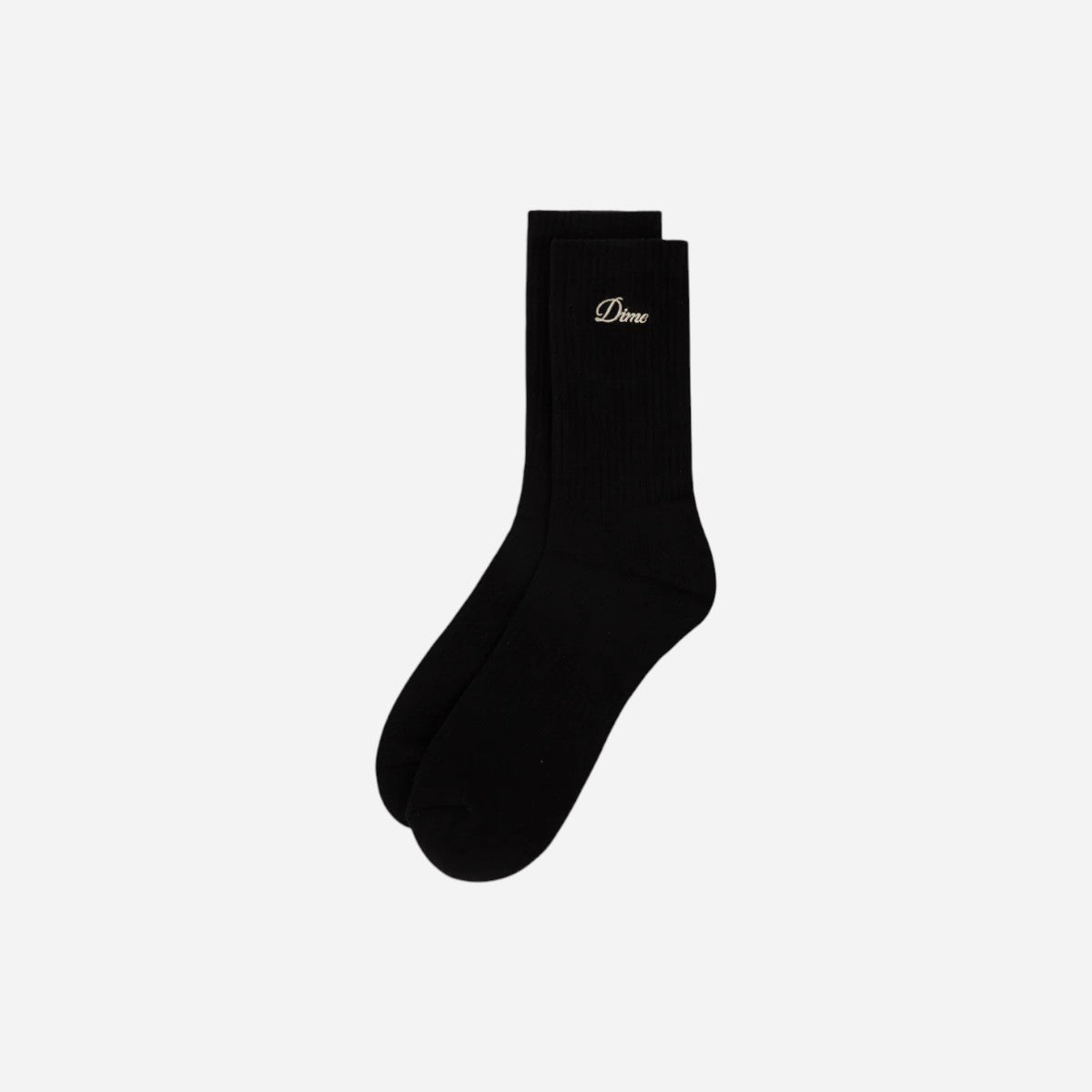 Dime - Two Pack Crew Socks - Black