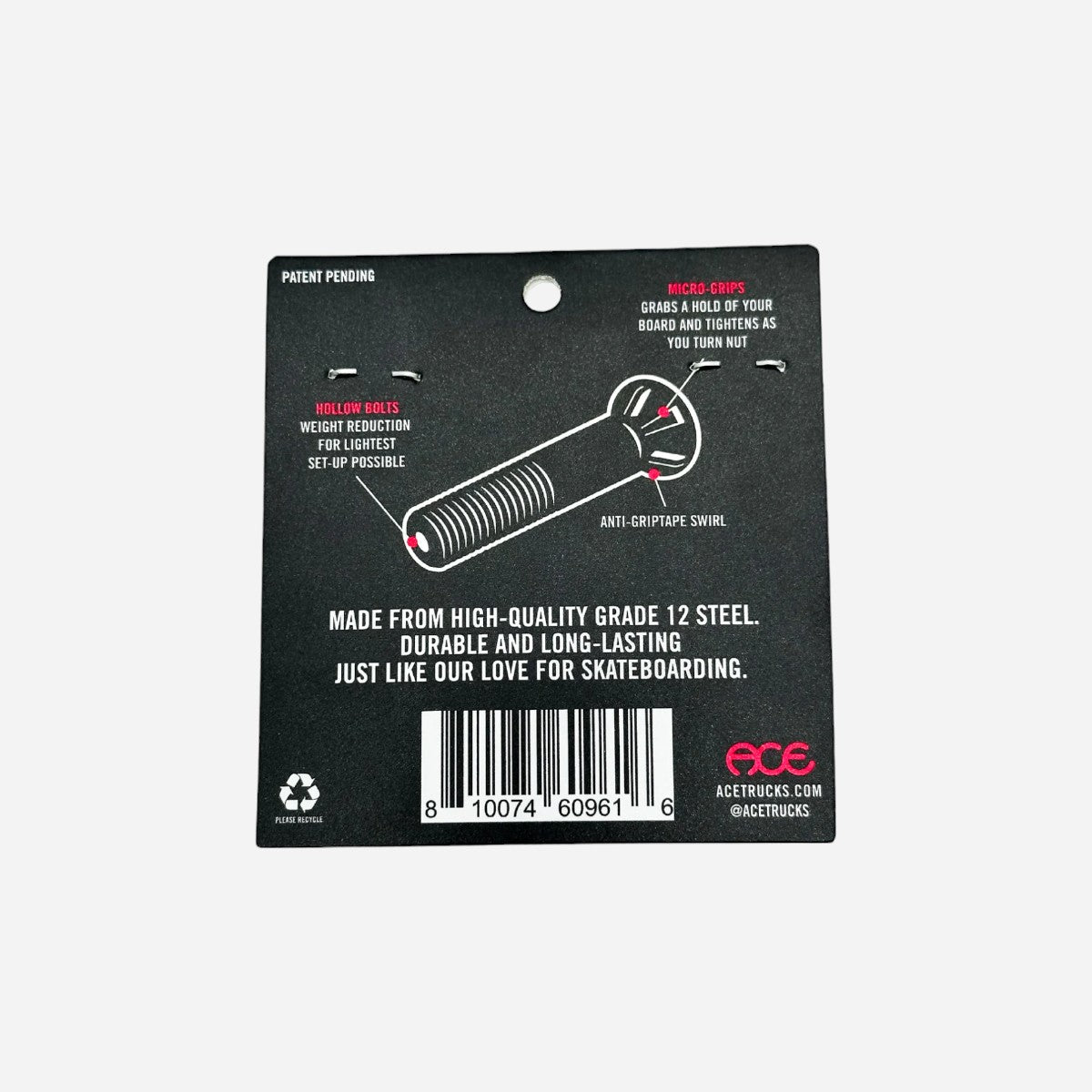 ACE - AF1 Hollow Bolts - 1"