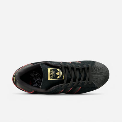 ADIDAS - Felipe Gustavo Superstar ADV Shoes - Core Black/Scarlet/Gold Metallic