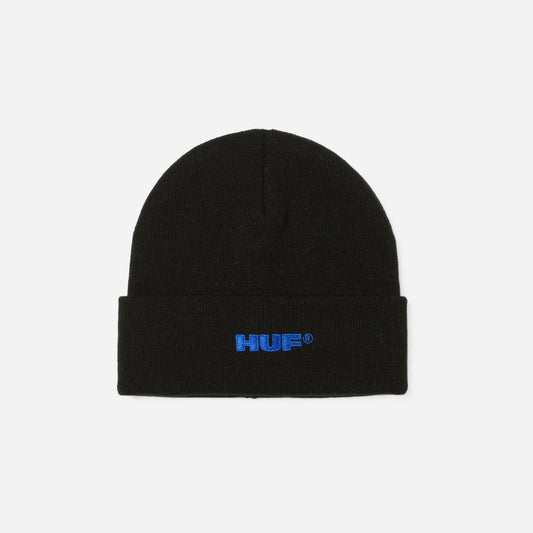 HUF - All Caps Cuff Beanie - Black