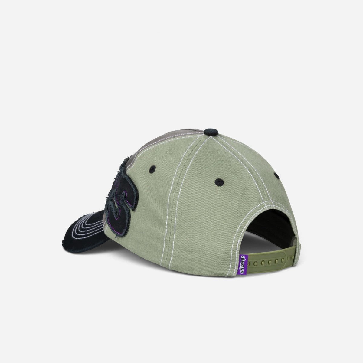 Always - Human Logo 5 Panel Cap - Sage/Grey/Black