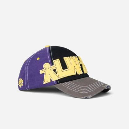 Always - Human Logo 5 Panel Cap - Purple/Black/Yellow
