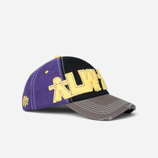 Always - Human Logo 5 Panel Cap - Purple/Black/Yellow