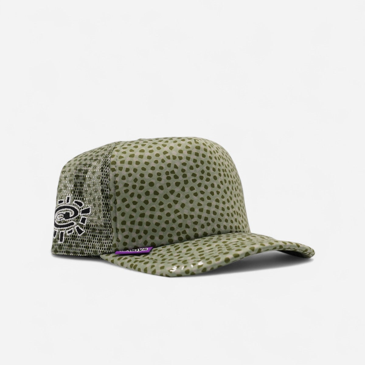 Always - Coral Pattern Trucker Cap -  Green