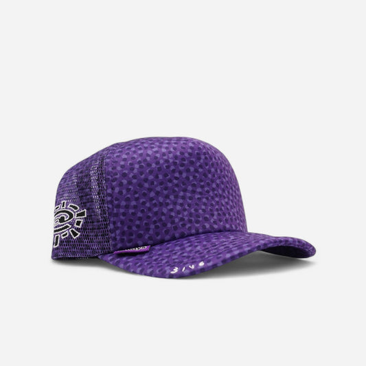Always - Coral Pattern Trucker Cap - Purple