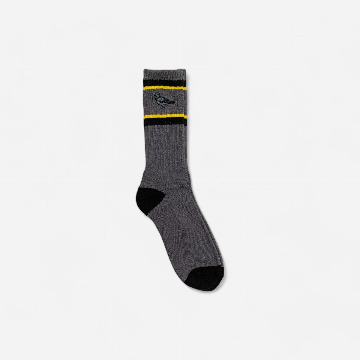 Anti-Hero - Pigeon Embroidered Socks - Charcoal/Black/Gold