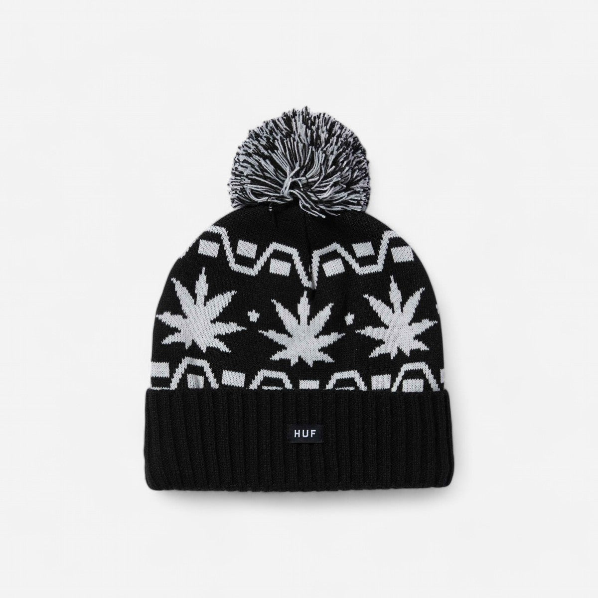 HUF - Apres Cuff Pom Beanie - Black