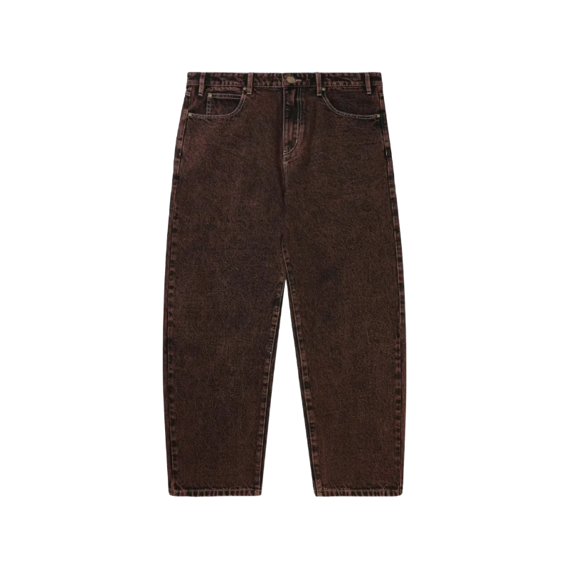 Butter Goods - Applique Denim Jeans - Acid Brown