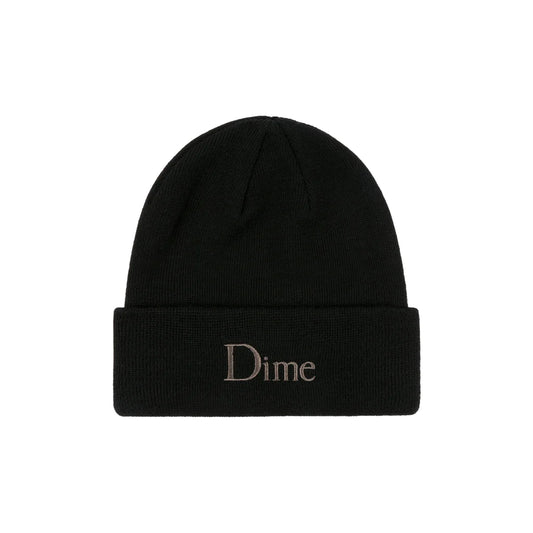 Dime - Classic Wool Fold Beanie - Black