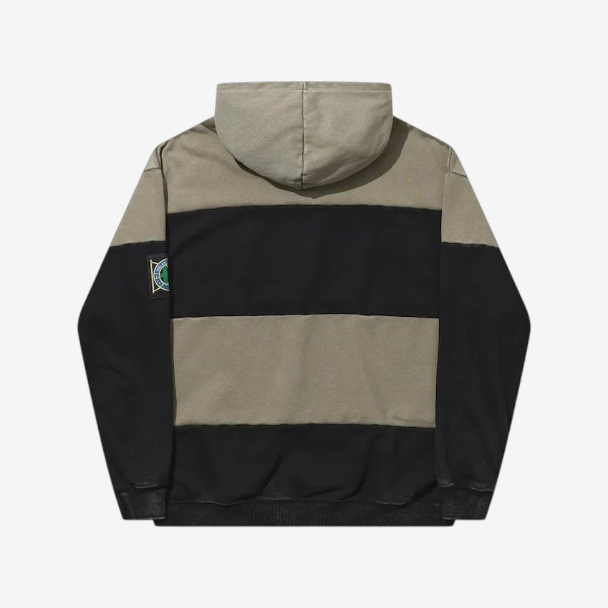 Hélas - Robby Hoodie - Washed Khaki Green/Black
