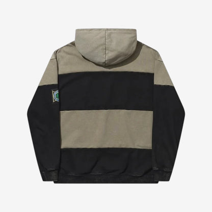 Hélas - Robby Hoodie - Washed Khaki Green/Black