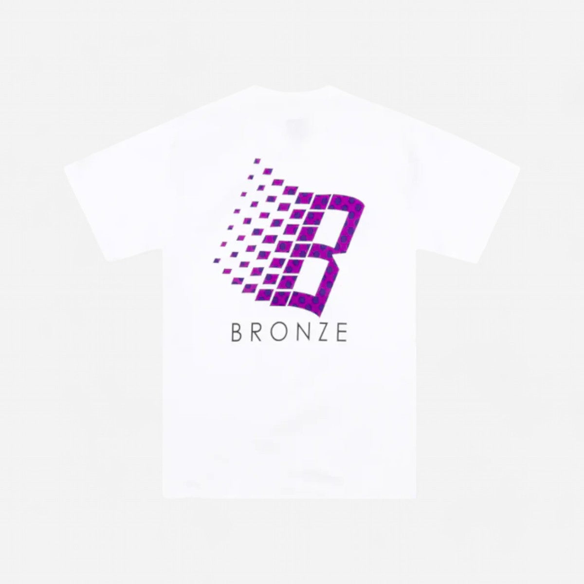 Bronze 56k - Polka Dot Logo Tee - White