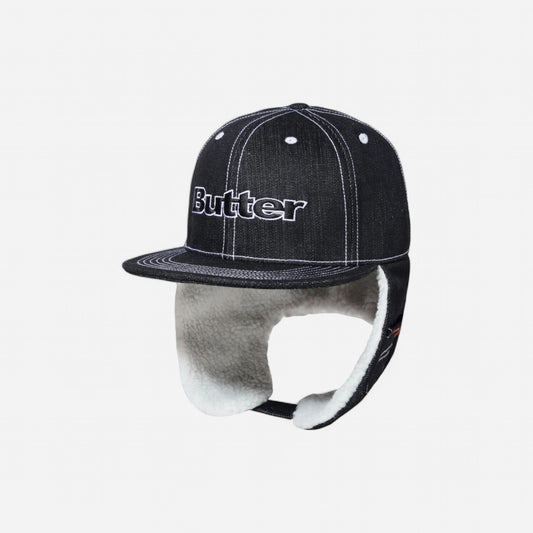 Butter Goods - Adilson Pedro Flap Cap - Black