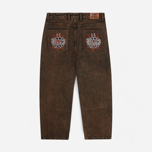 Butter Goods - Spider Denim Jeans - Acid Brown