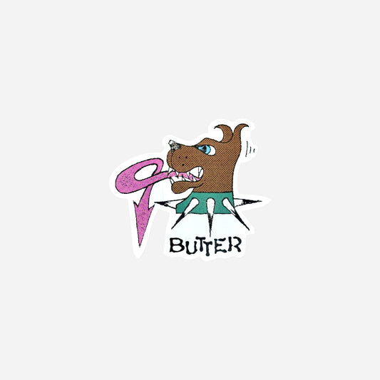 Butter Goods - Dog Sticker - White
