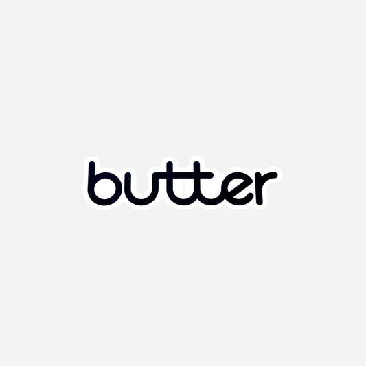 Butter Goods - Logo Sticker - Black