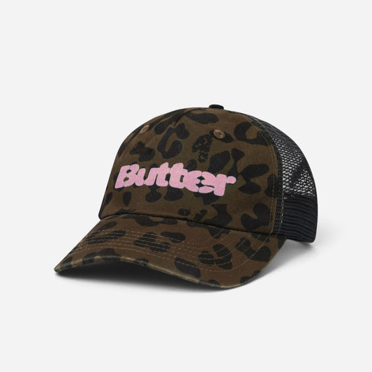 Butter Goods - Stencil Trucker Cap - Leopard