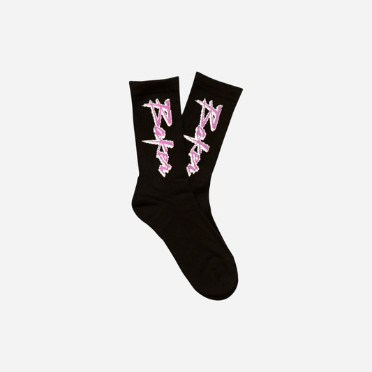 Baker - Purple Pain Socks - Black