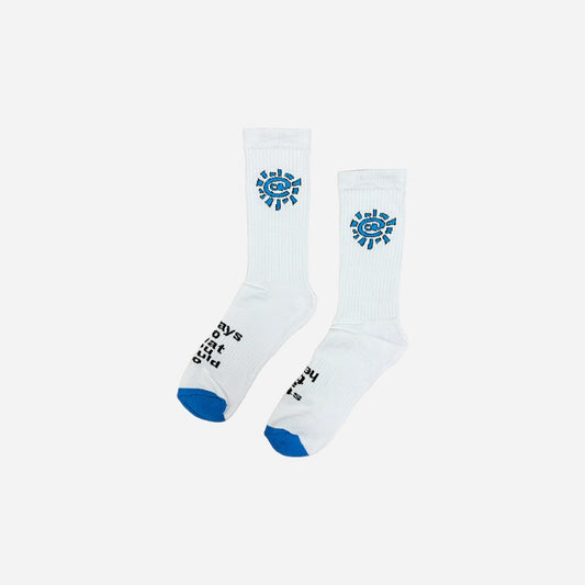 Always - @ Sun Sock - White/Blue