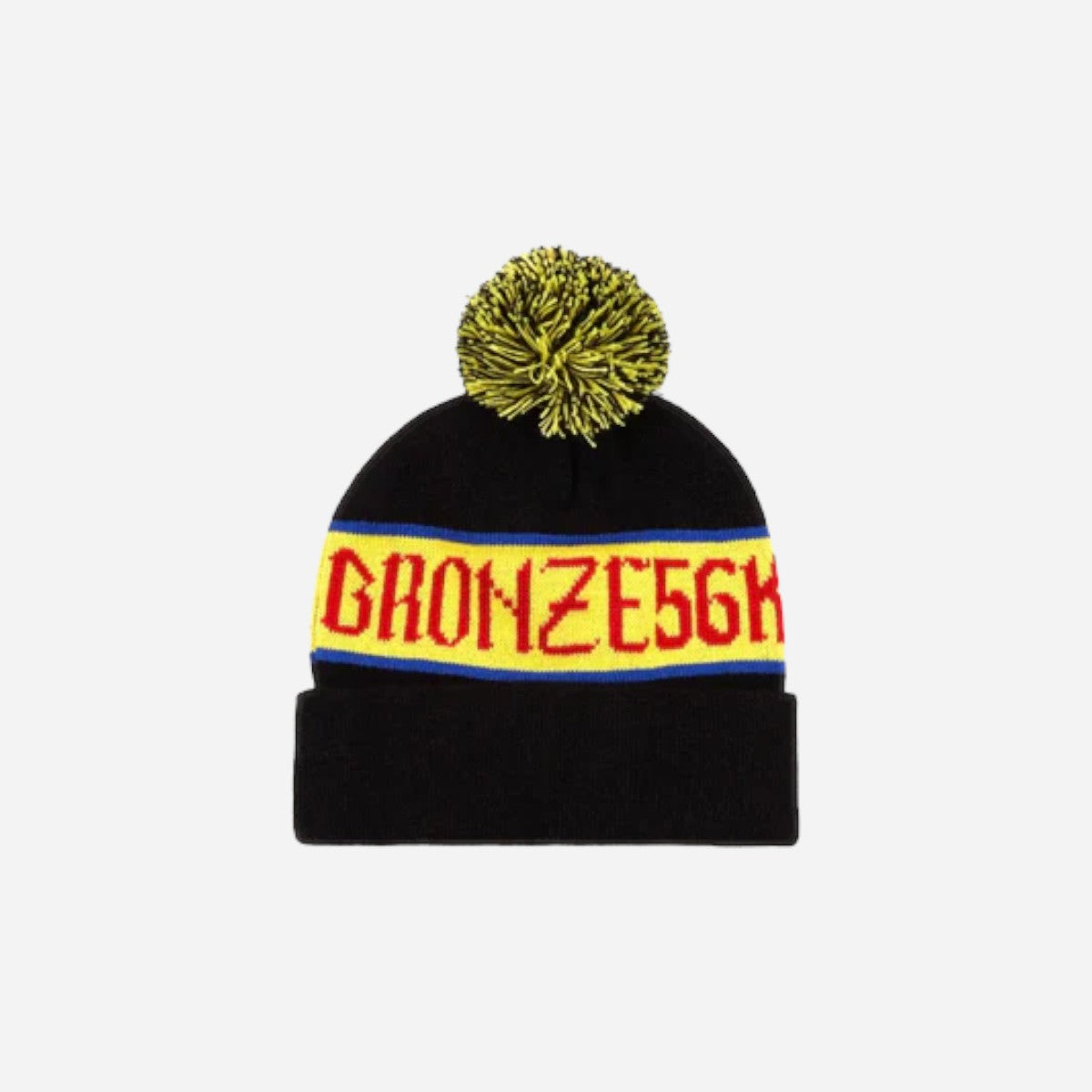 Bronze 56k - Poof Ball Beanie - Black