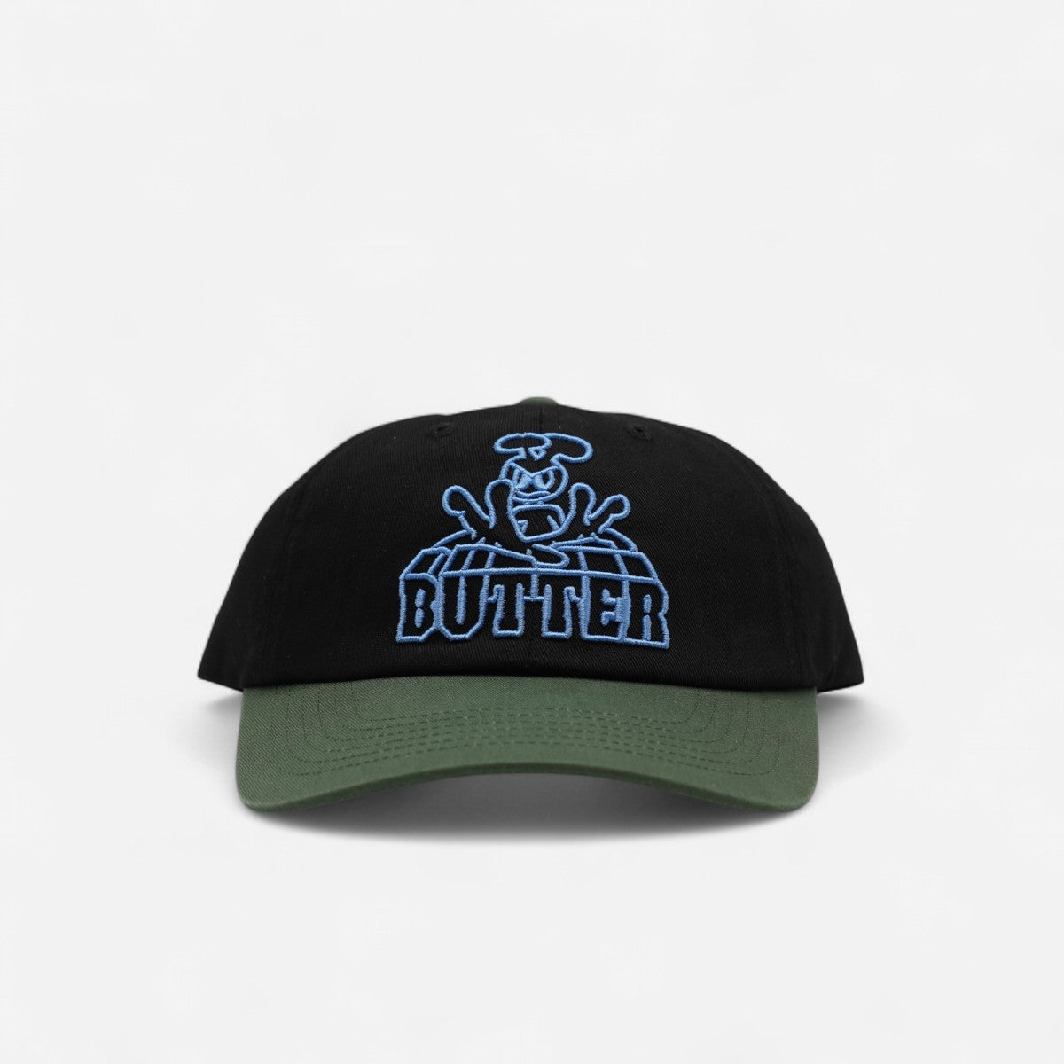 Butter Goods - Alien 6 Panel Cap - Black/Sage
