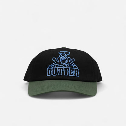 Butter Goods - Alien 6 Panel Cap - Black/Sage