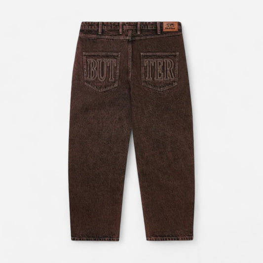 Butter Goods - Applique Denim Jeans - Acid Brown