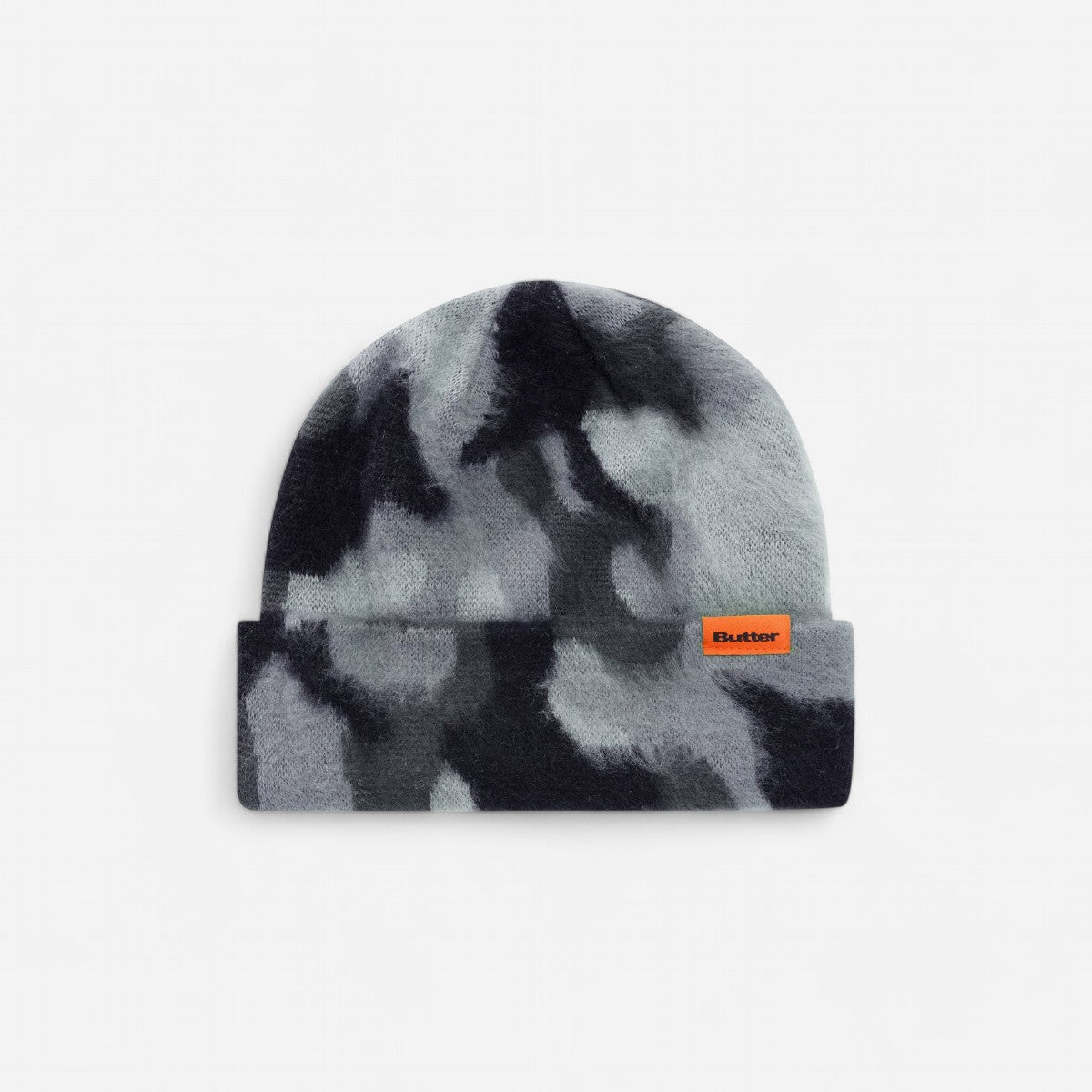 Butter Goods - Mohair Camo Cuff Beanie - Charcoal