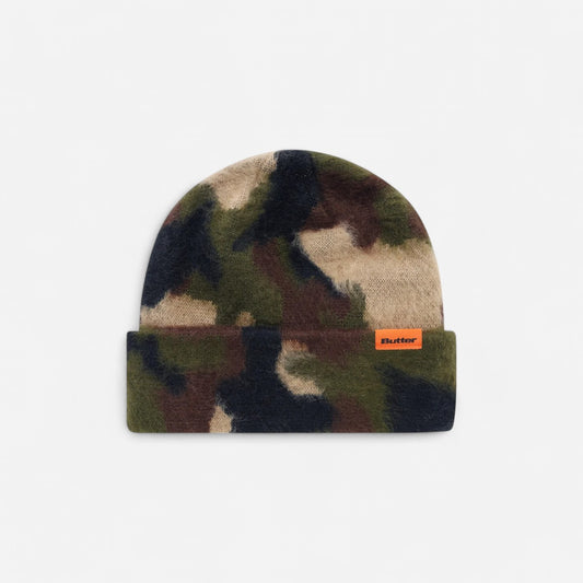 Butter Goods - Mohair Camo Cuff Beanie - Fatigue