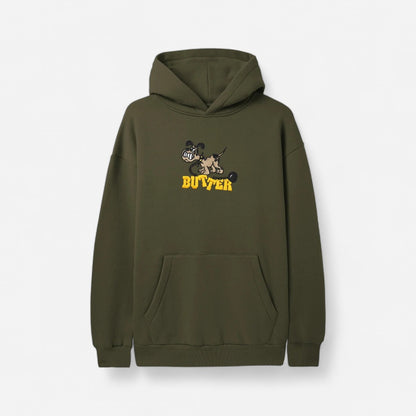 Butter Goods -  Unleash Pullover Hood - Army