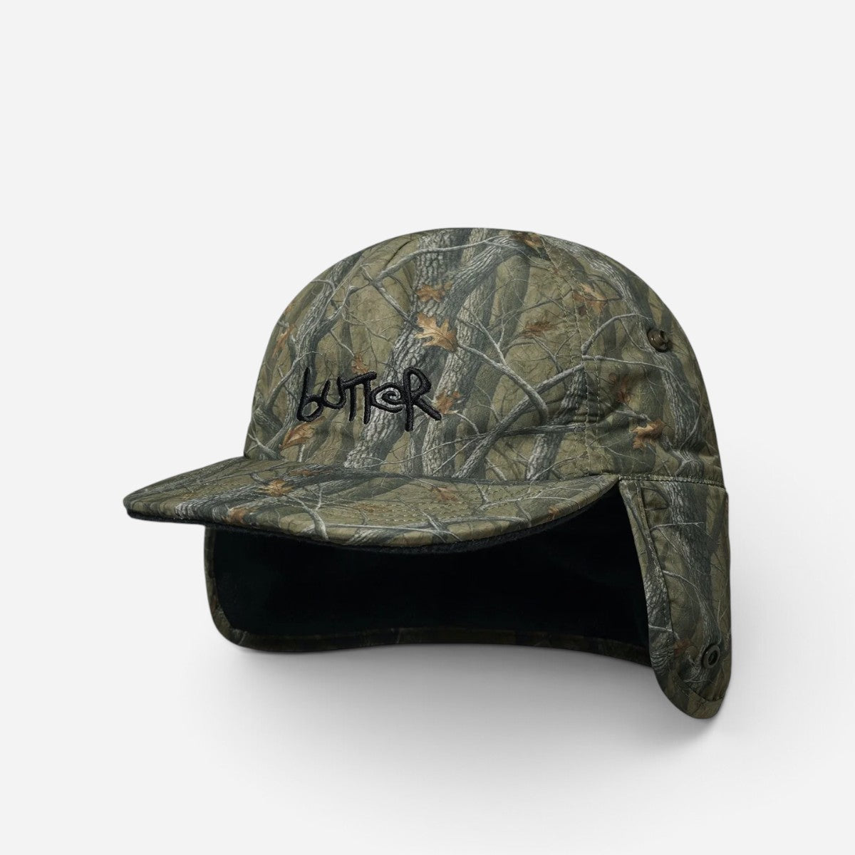 Butter Goods - Polartec Reversible Trapper Cap - Forest Camo/Navy