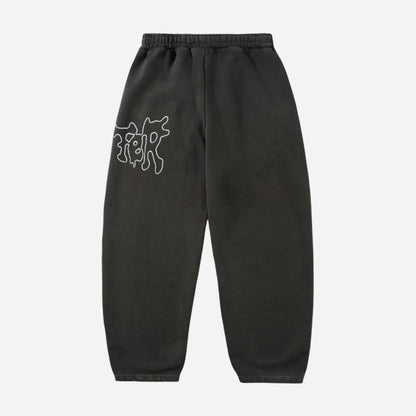 Butter Goods - Blotch Fleece Pants - Washed Black