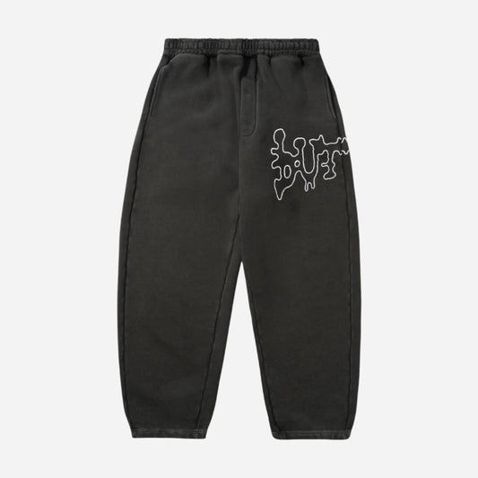 Butter Goods - Blotch Fleece Pants - Washed Black