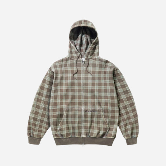 Butter Goods - Waffle Zip-Thru Hood - Plaid