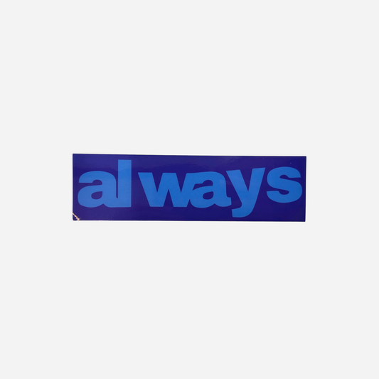 Always - Font Logo Sticker - Purple/Blue
