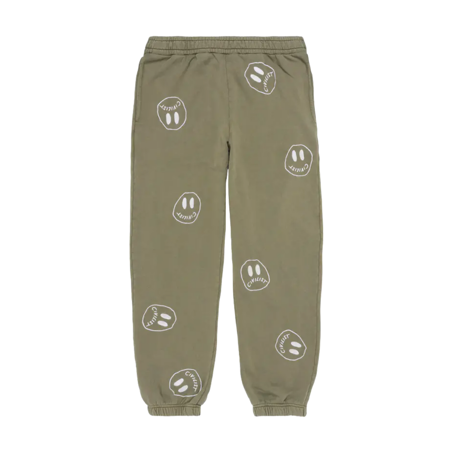 Civilist - Allover Smiler Jogger - Olive