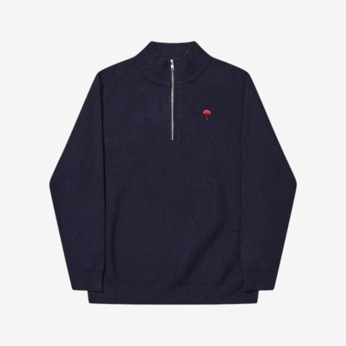 Hélas - Classic Quarter Zip Knit - Navy